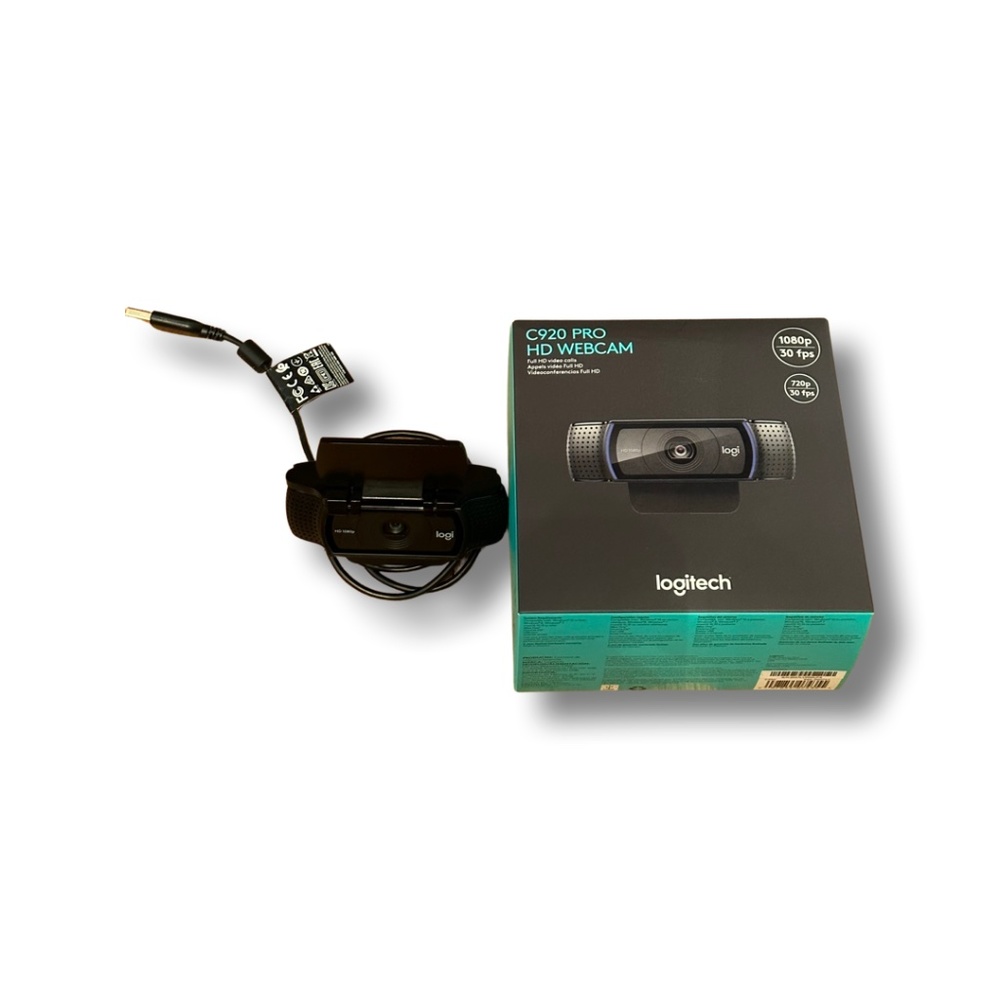 Logitech - C920s Pro 1080 Webcam with Privacy Shutter - Black